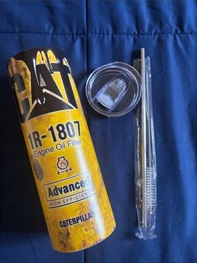 CAT Yellow and Black - Engine Oil Filter Canister Cup